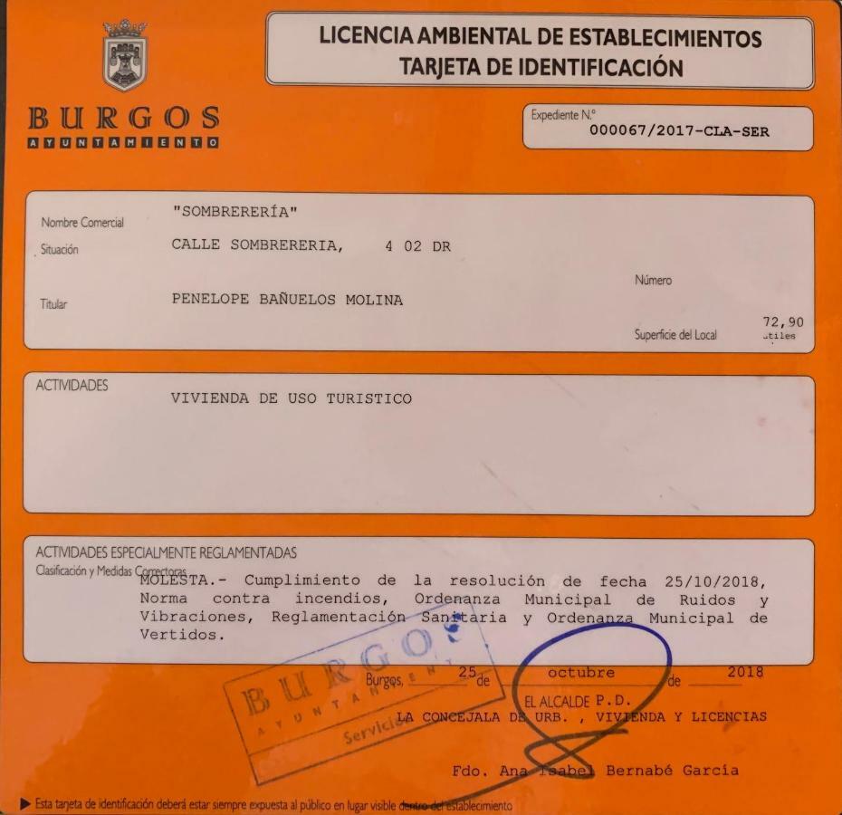 Apartamento Sombrereria Rimbombin Burgos Exterior photo